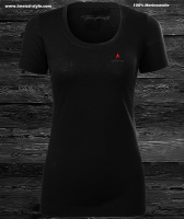 KNEISSL Women T-Shirt  MERINOSTAR Black 100 % Merinowolle by Franz Kneissl III